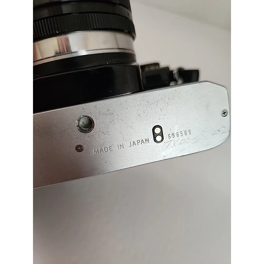 Vintage Olympus OM-10 35mm film Camera Soligor 70mm F2.5/3.5 Lens And winder